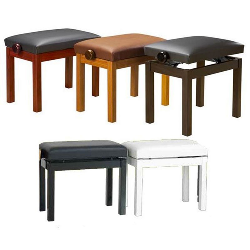 Banqueta Piano Regulable BG27 Nogal Brillo/Terciopelo Rojo · Tienda online  · Art Guinardo